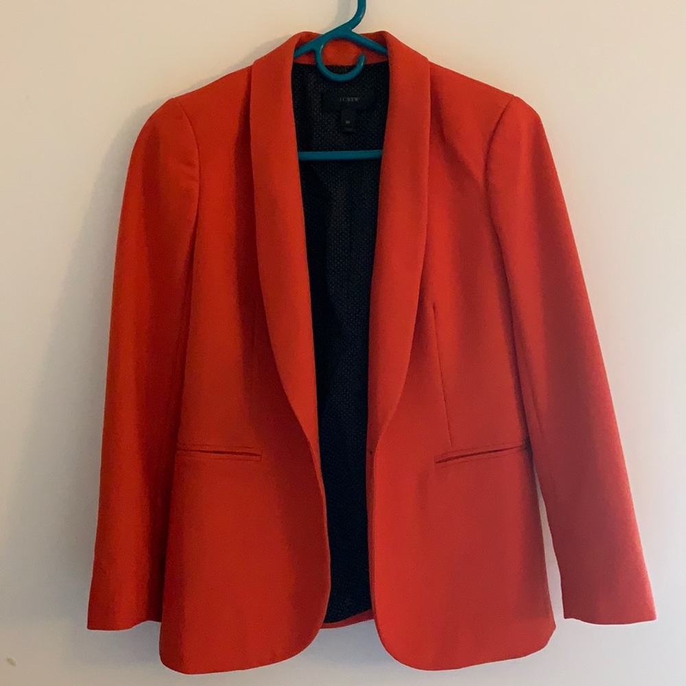 Jcrew Parke blazer in bright persimmon